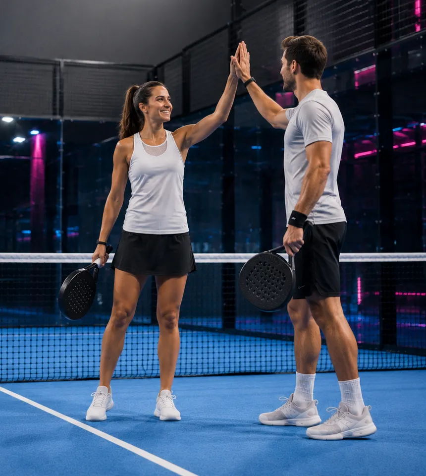 Padel Doppeltraining im padelpark in Solingen Landwehr und Mönchengladbach