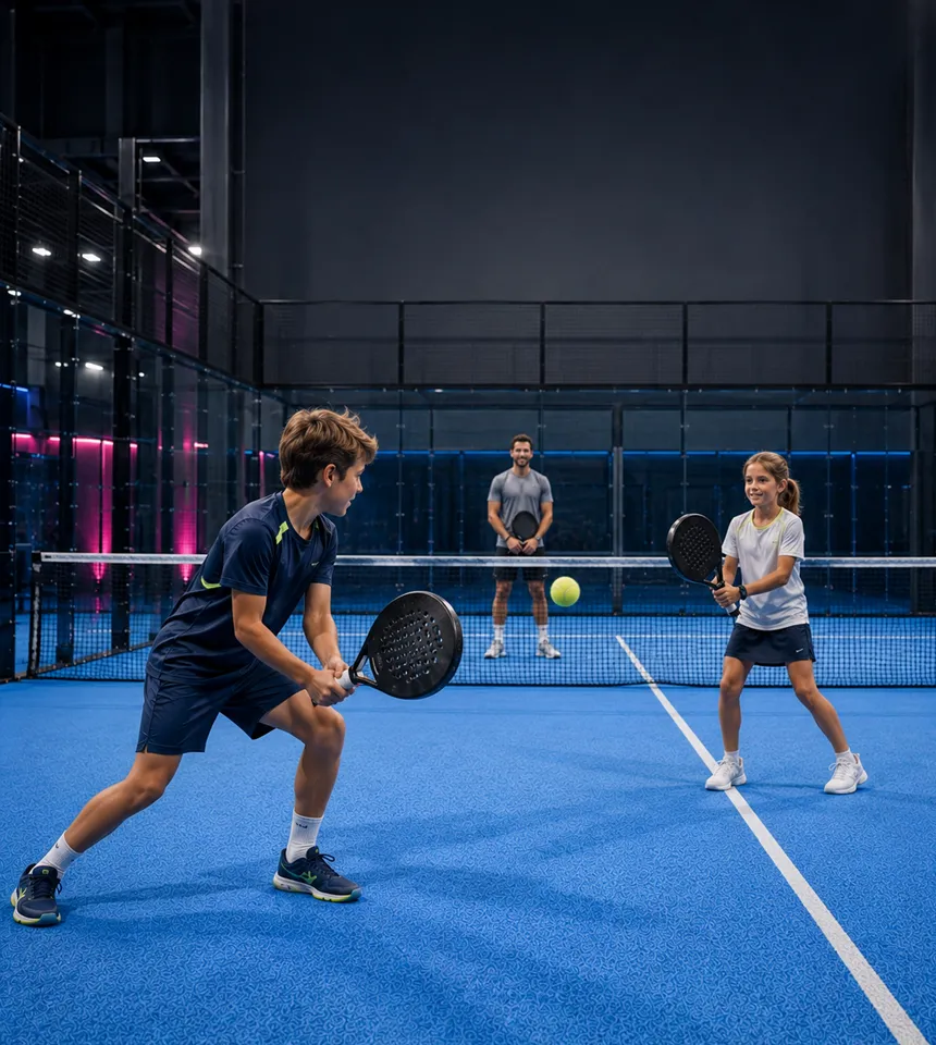 Padel Kindertraining im Padelpark in Solingen Landwehr und Mönchengladbach